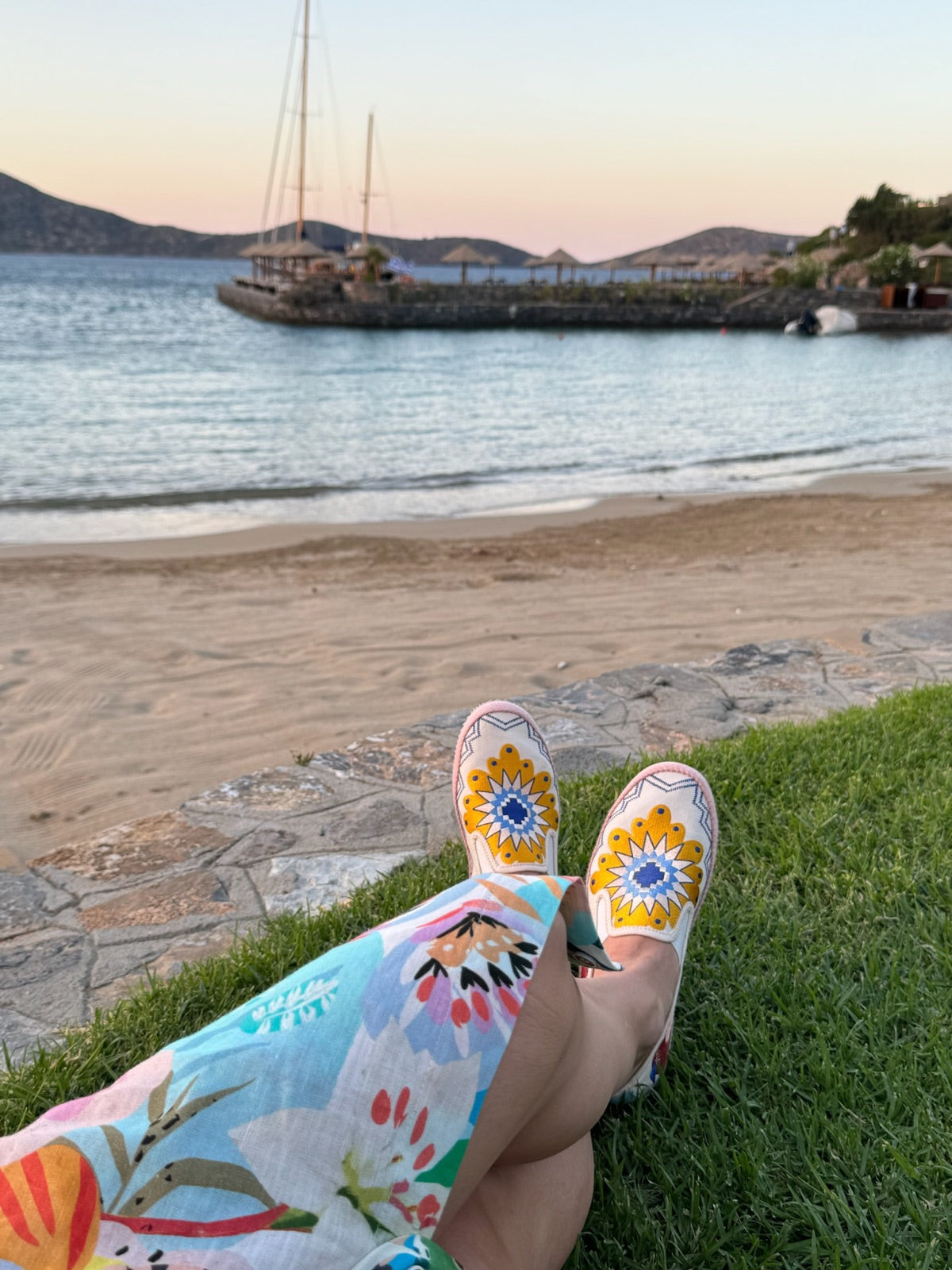 Beach cove with Kasbah slip-ons